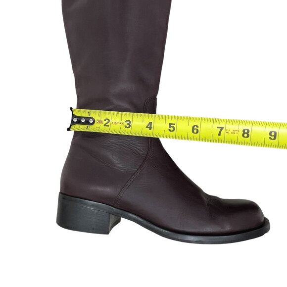 Talbots Leather Two Tone Knee High Riding Boots women's size 7.5 - Picture 9 of 11